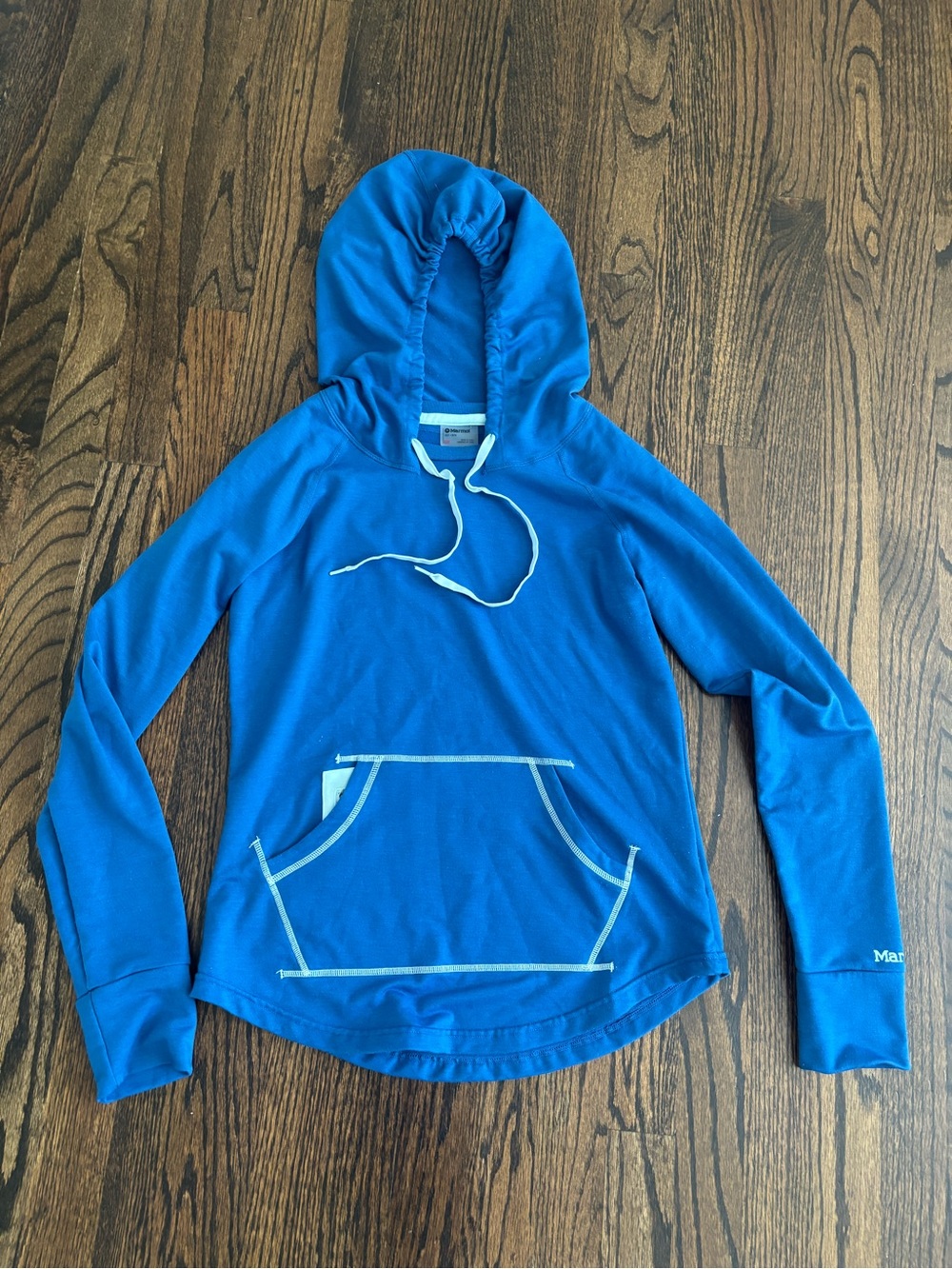 Marmot Blue Women's Lightweight Hoodie Sweater size small